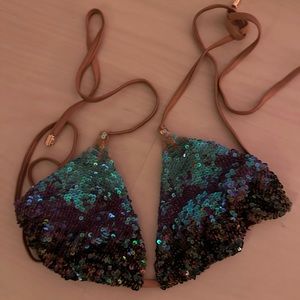 Beach Bunny Bikini Top- sequin
